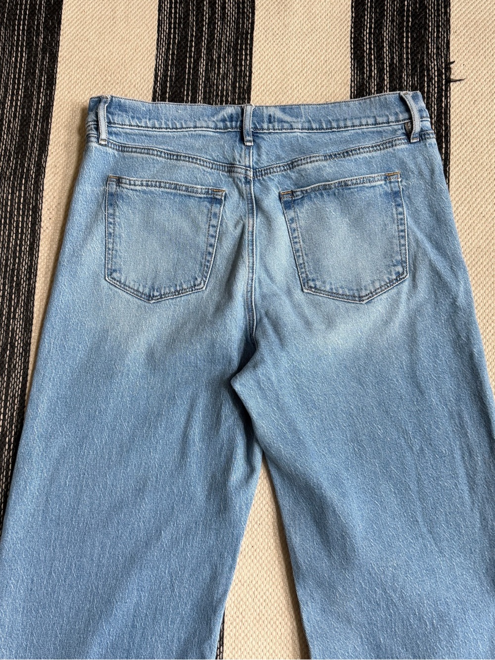 LOFT Women's The Wide Leg Light Blue Jeans Size 31/12 - Picture 12 of 12